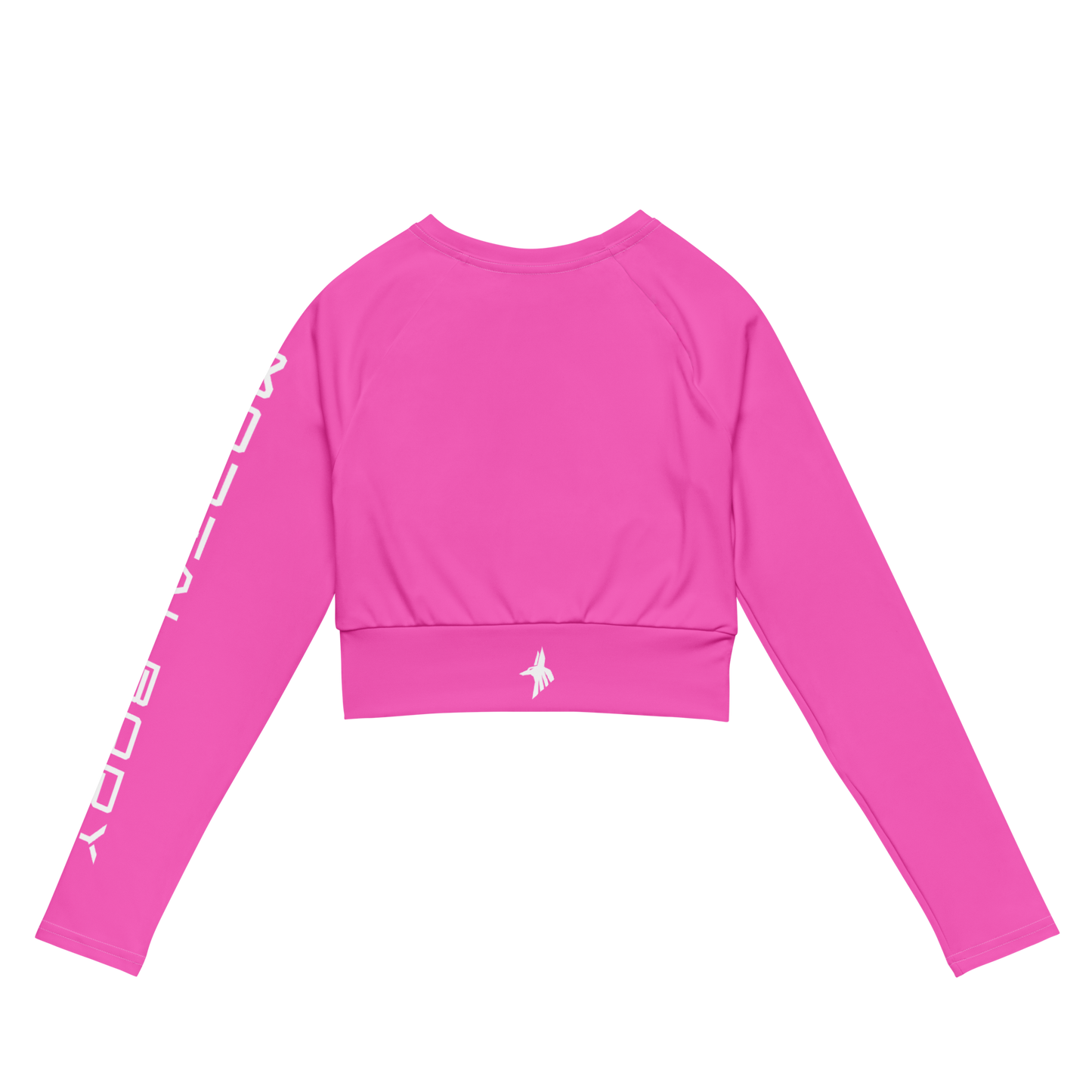 long-sleeve crop top (pink)