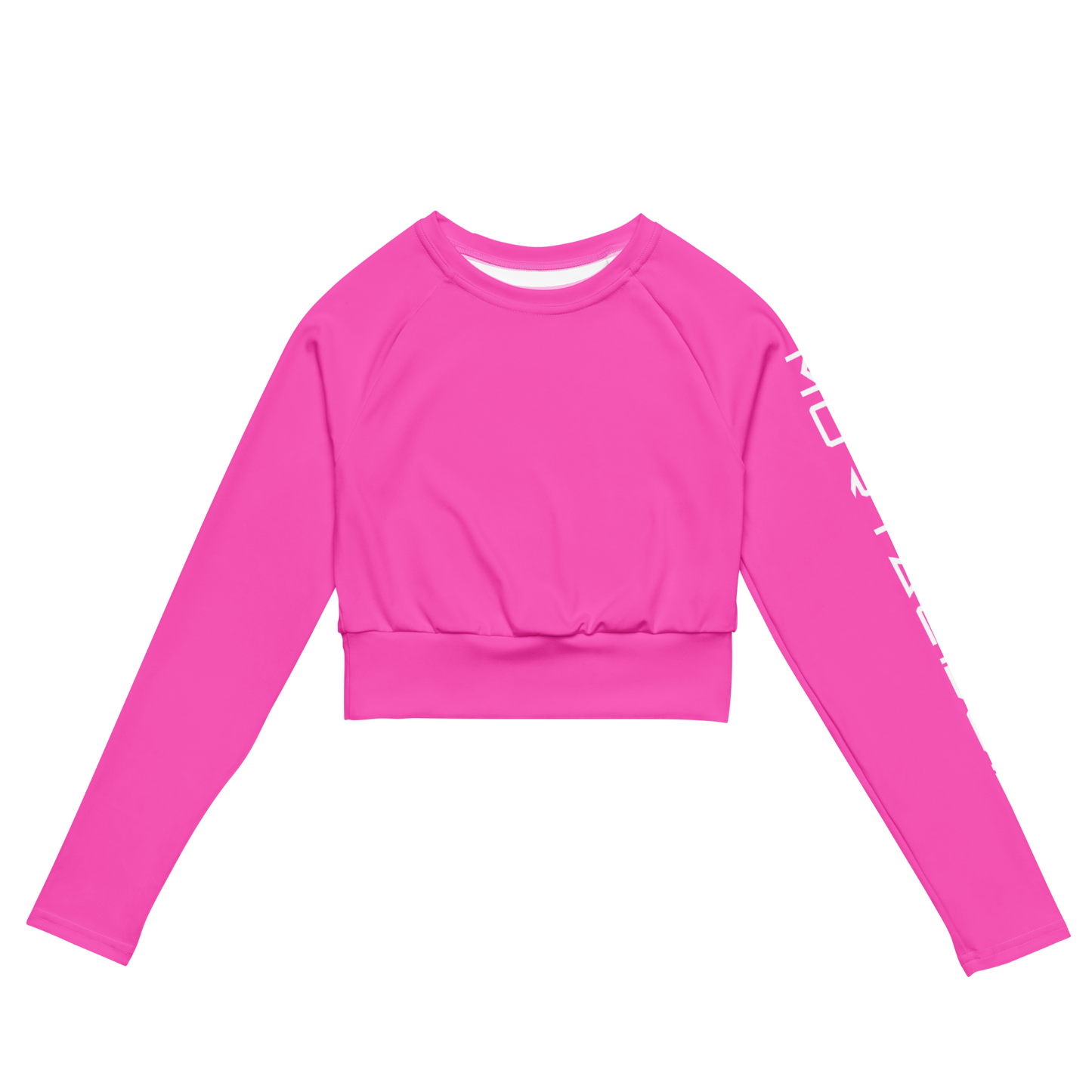 long-sleeve crop top (pink)
