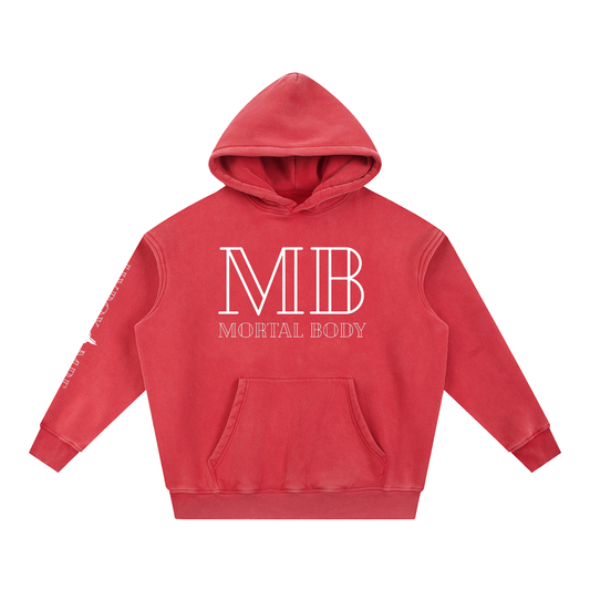 Snow Wash Fleece Oversize Hoodie