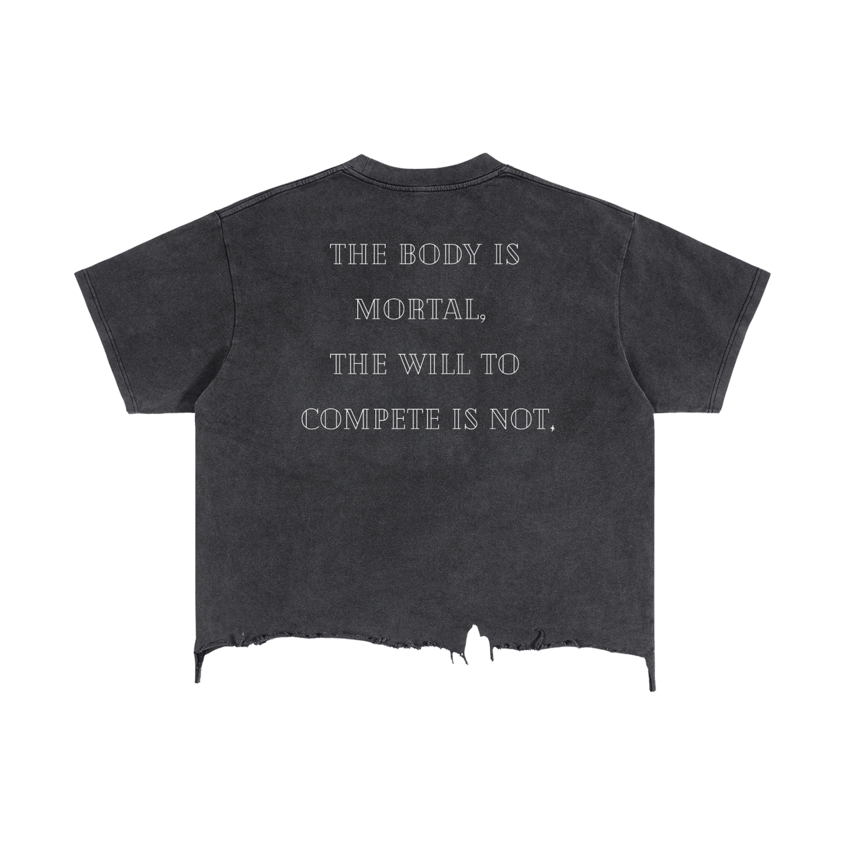 Vintage Wash Distressed Hem T-Shirt