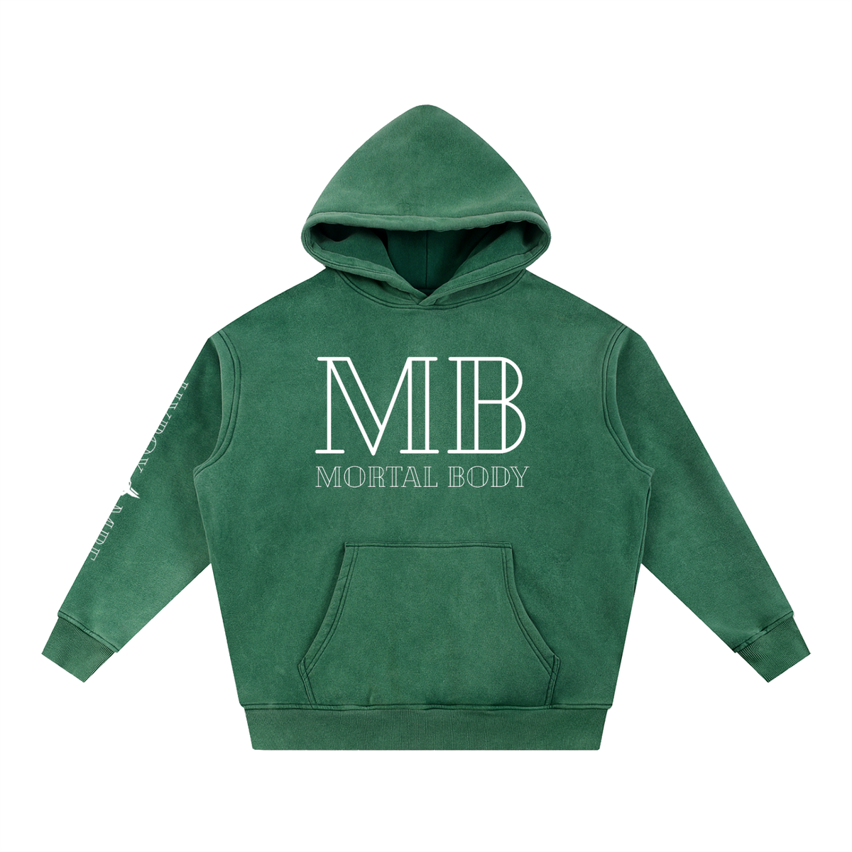 Snow Wash Fleece Oversize Hoodie