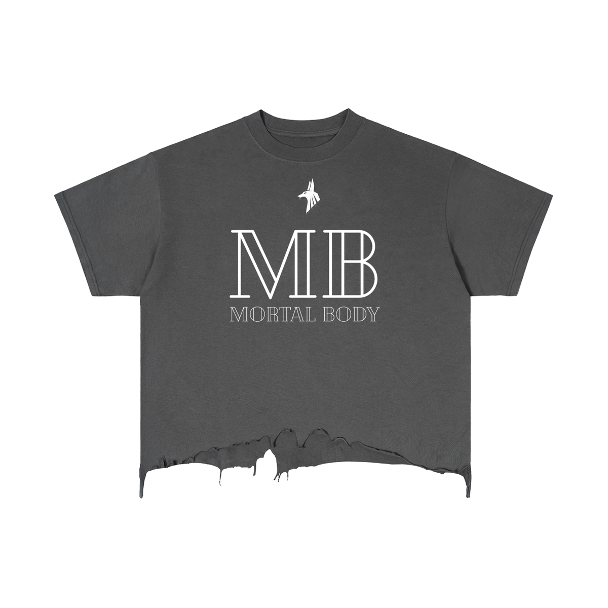 Vintage Wash Distressed Hem T-Shirt