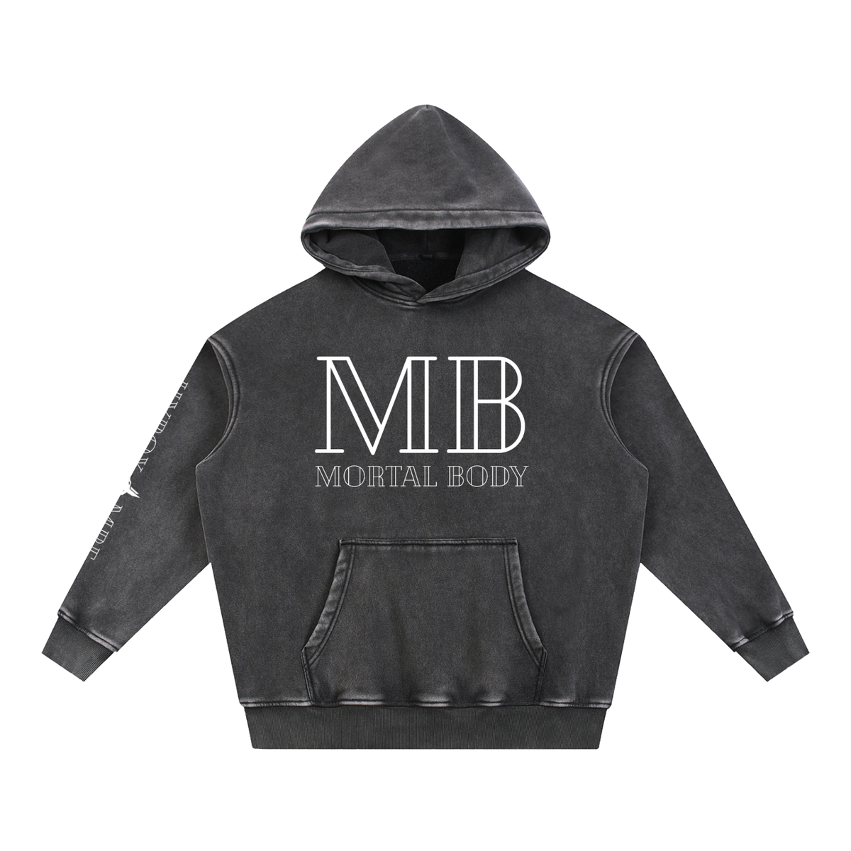 Snow Wash Fleece Oversize Hoodie