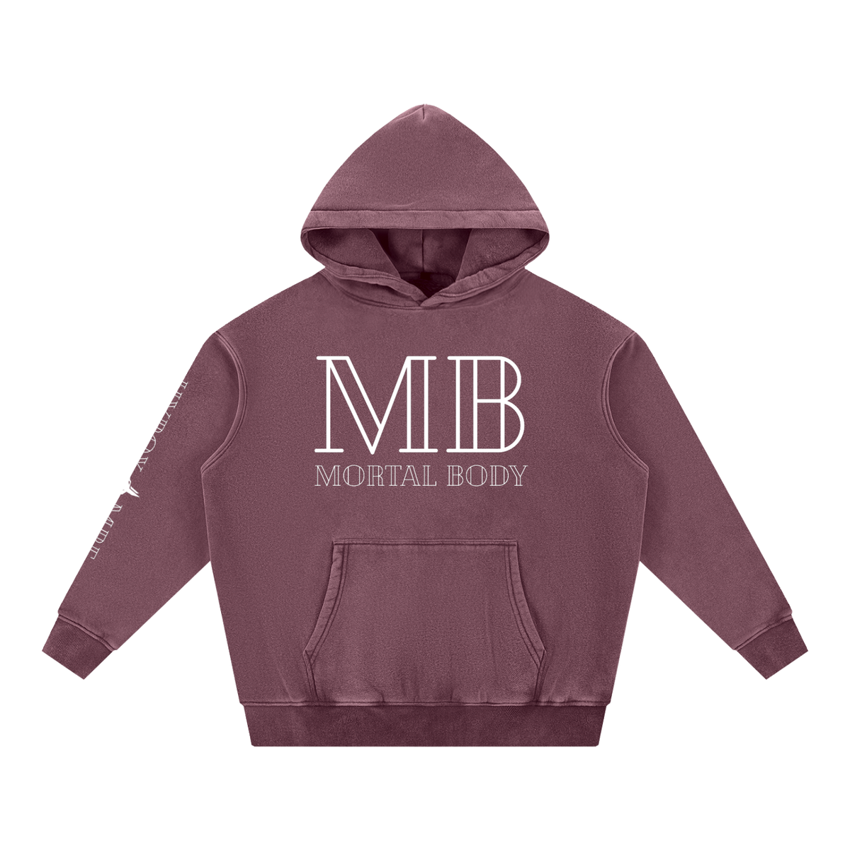 Snow Wash Fleece Oversize Hoodie