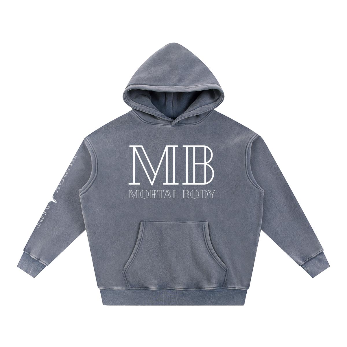 Snow Wash Fleece Oversize Hoodie