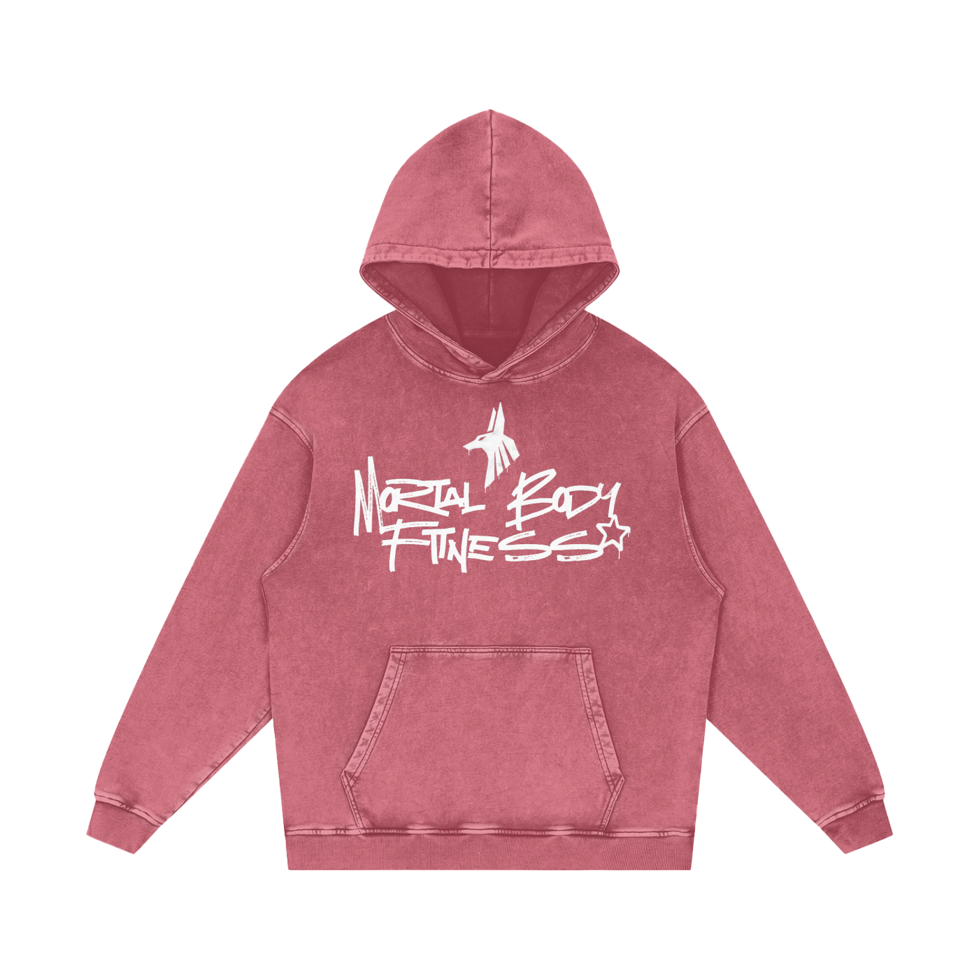 Snow Washed Loose Cotton Hoodie