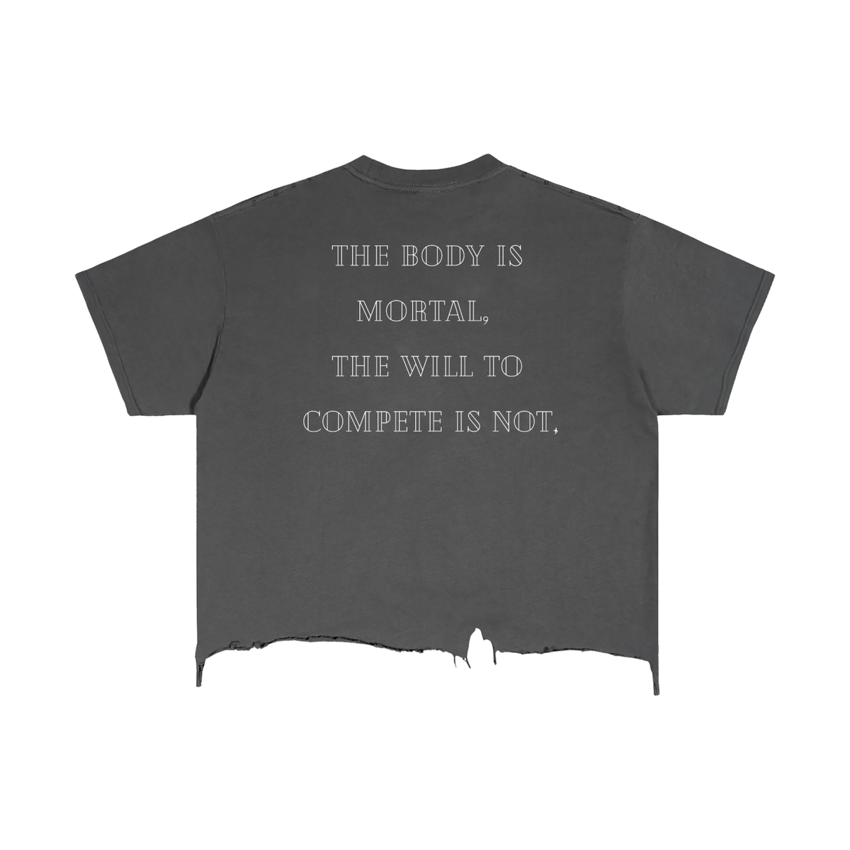 Vintage Wash Distressed Hem T-Shirt